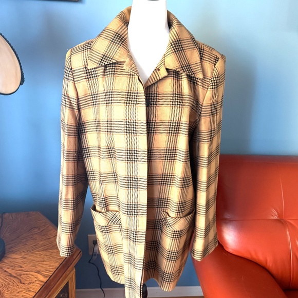 Vintage D’Allaird’s Pure Wool Prince of Wales plaid blazer made in Canada EUC - Picture 1 of 12